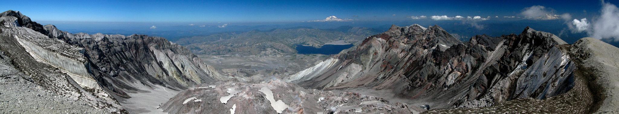 Mount St. Helens crater panorama